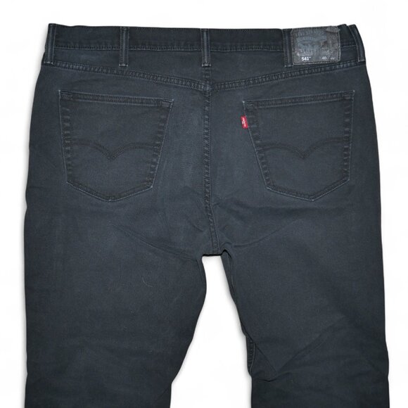 Levis 541 Men's Actual Size 40x30 Jeans Stretch Denim Regular Tapered Leg Black - Picture 6 of 10